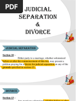 Judicial Separation and Divorce