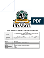 Ensayo Codificación Del Derecho Internacional Privado