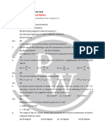 Practice Question & Worksheet For Chapter 5: Class-12 Magnetism and Matter