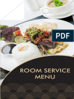 Room Service Menu