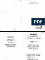 (LEGIBLE) Lacan. Seminario 7 - La Ética Del Psicoanálisis. Cap 1