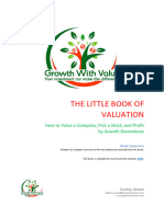 The Little Book of Valuation Book Summary