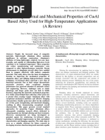 Improving Thermal and Mechanical Properties of CuـAl Based Alloy Used for High-Temperature Applications (A Review)