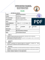 Silabo de Redacción en Inglés I-Semestre Académico 2023-II