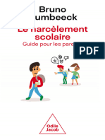 Le HARCÈLEMENT SCOLAIRE. Guide Pour Les Parents - Bruno Humbeeck (2023) (École, Violences, Enfant Élève, Harceleur Harcelé, Enseignant, Cyberharcèlement, Prévention, Souffrance)