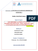 Les Mesures Alternatives Aux Poursuites Pénales (Version Rectifiée)