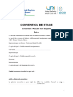 Convention de Stage À L'étranger