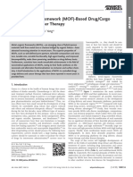 Metal-Organic Framework (MOF) - Based Drug/Cargo Delivery and Cancer Therapy