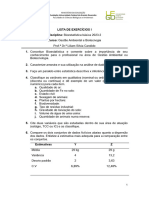 Lista de Bioestatistica