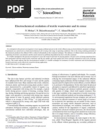 Electrochemical Oxidation of Textile Wastewater and Its Reuse