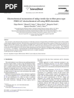 Electrochemical Incineration of Indigo Textile Dye in Filter-Press-Type FM01-LC Electrochemical Cell Using BDD Electrodes