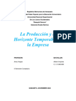 La Producción y El Horizonte Temporable de La Empresa