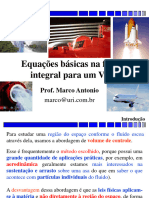 Mecânica Dos Fluidos II - Equações Básicas Na Forma Integral para Um Volume de Controle