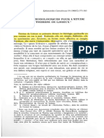 Notes Methodologiques Pour L'etude de Therese de Lisieux (Conrad de Meester)