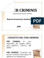 ITER CRIMINIS y La TENTATIVA