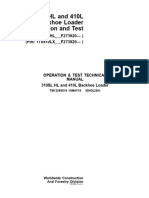 TM13299X19 John Deere 310SL HL and 410L Backhoe Loader Operation and Test Technical Manual