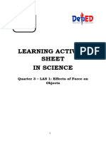 Science4 q3LAS1 Effectsofforceonobjects v1