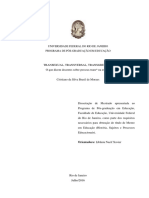 TRANSEXUAL, TRANSVERSAL, TRANSGRESSÃO - O Que Dizem Docentes Sobre Pessoas Trans Na Escola