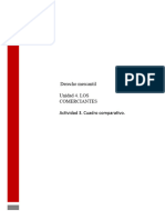 Derecho Mercantil Unidad 4. LOS Comerciantes Actividad 3. Cuadro Comparativo