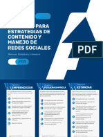 Paquetes para Estrategia de Contenido y Manejo de Redes Sociales