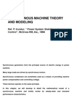 Synchronous Machine Theory and Modeling