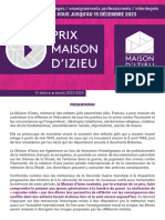 2023 2024 Reglement Prix Maison Izieu