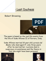 Gcse English Poetry My Last Duchess