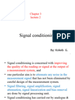 CHAPTER 3 - Lecture 2 - SIGNAL CONDITIONING