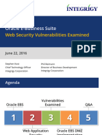 Integrigy Oracle EBS Web Security Vulnerabilities Examined