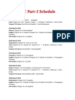 FSC Part-2 Schedule