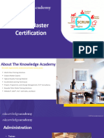 Scrum Master Certification - Delegate Pack