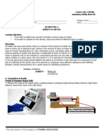 CHE 026L LAS 6 - Density of Matter