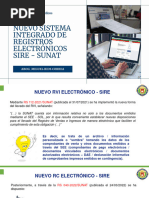 Sistema Integrado de Registros Electrónicos - SIRE