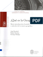 ¿Qué Es La Geografía Borsdorf, Sánchez & Hidalgo