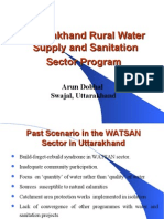 Uttarakhand Rural Water Supply and Sanitation Sector Program