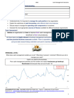 Cash MGT Decisions