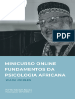 Wade Nobles. EBOOK FUNDAMENTOS DA PSICOLOGIA AFRICANA - SANKOFA INSTITUTO DE PSICOLOGIA