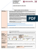 Planeación Didáctica Si Te Drogas Te Dañas Biologia