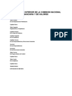 Reglamento Interior de La Comisión Nacional Bancaria y de Valores