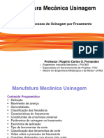 Processos de Usinagem Por Fresamento