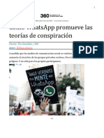 Cómo WhatsApp Promueve Teorías de Conspiración