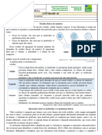 Atividade 10 9o Ano CIE Mudanças de Estado Físico