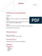 Medicine: ST-Elevation Myocardial Infarction