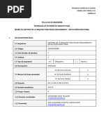 Silabo 2023-II HISTORIA DE LA ARQUITECTURA DESDE RENACIMIENTO - REVOLUCIÓN INDUSTRIAL B