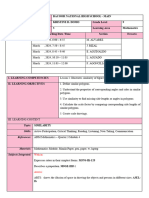 Lesson Plan Similarity of Triangle