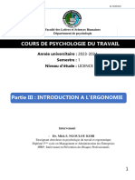 Cours D'ergonomie l1 2022 & 2023 Fin