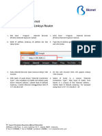 Biznet Dedicated Internet Connection Setting Linksys Router