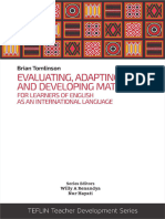 Evaluating, Adapting and Developing Materials For Learners of EIL - Brian Tomlinson