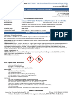 MAXXTHOR 100 Water-Based Termiticide and Insecticide - SDS 2021