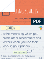 Citing Sources APA